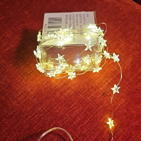 Free People Starry String Lights Mini White 7' Copper Wire With 3 Batteries NWT - Picture 10 of 16